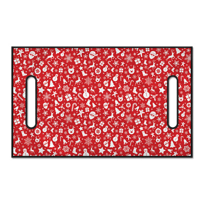 Merry Christmas Elements Pattern Print Golf Cart Seat Cover