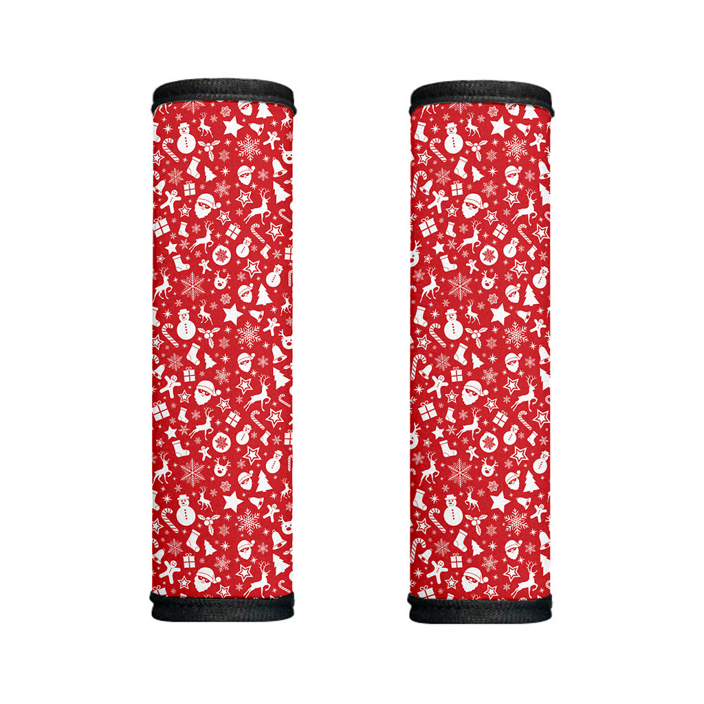 Merry Christmas Elements Pattern Print Handle Covers