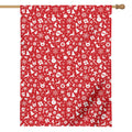Merry Christmas Elements Pattern Print House Flag
