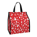 Merry Christmas Elements Pattern Print Insulated Lunch Tote