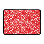 Merry Christmas Elements Pattern Print Kitchen Mat