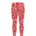 Merry Christmas Elements Pattern Print Men's Leggings