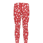 Merry Christmas Elements Pattern Print Men's leggings