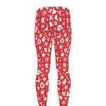 Merry Christmas Elements Pattern Print Men's leggings