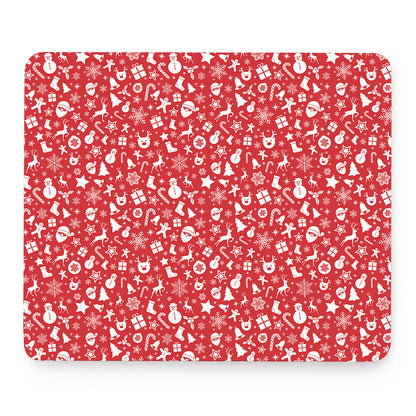 Merry Christmas Elements Pattern Print Mouse Pad