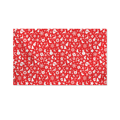 Merry Christmas Elements Pattern Print Polyester Flag