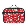 Merry Christmas Elements Pattern Print Portable Lunch Bag