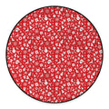 Merry Christmas Elements Pattern Print Round Floor Mat
