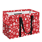 Merry Christmas Elements Pattern Print Utility Tote Bag
