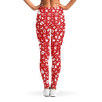 Merry Christmas Elements Pattern Print Women's Leggings