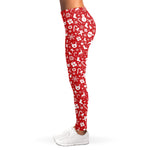 Merry Christmas Elements Pattern Print Women's Leggings