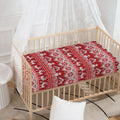 Merry Christmas Knitted Pattern Print Baby Crib Sheet