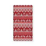 Merry Christmas Knitted Pattern Print Baby Crib Sheet