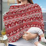 Merry Christmas Knitted Pattern Print Baby Seat Cover
