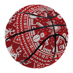 Merry Christmas Knitted Pattern Print Basketball