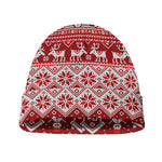 Merry Christmas Knitted Pattern Print Beanie