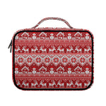Merry Christmas Knitted Pattern Print Briefcase Bible Bag