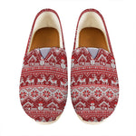 Merry Christmas Knitted Pattern Print Casual Shoes