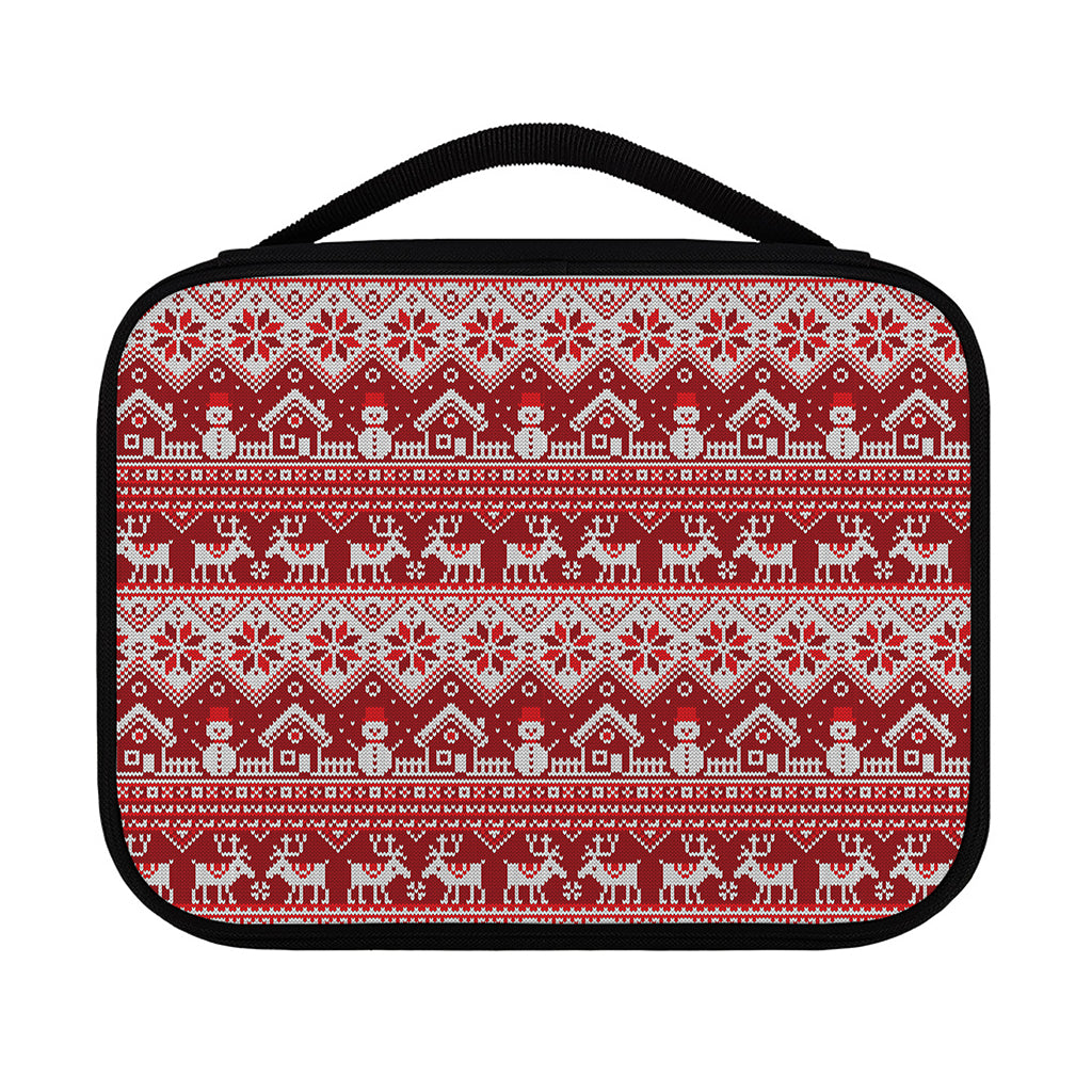 Merry Christmas Knitted Pattern Print Classic Bible Case