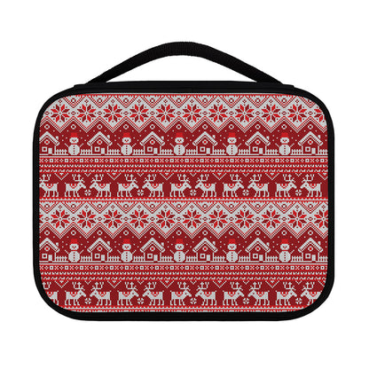 Merry Christmas Knitted Pattern Print Classic Bible Case