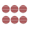 Merry Christmas Knitted Pattern Print Coaster Set
