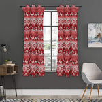 Merry Christmas Knitted Pattern Print Curtain