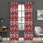 Merry Christmas Knitted Pattern Print Curtain
