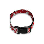 Merry Christmas Knitted Pattern Print Dog Collar