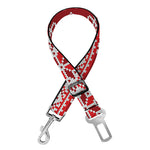 Merry Christmas Knitted Pattern Print Dog Seat Belt