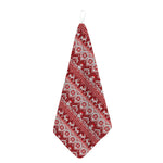 Merry Christmas Knitted Pattern Print Hand Towel