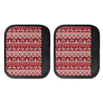 Merry Christmas Knitted Pattern Print Handle Covers