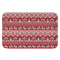 Merry Christmas Knitted Pattern Print Indoor Door Mat