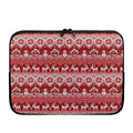 Merry Christmas Knitted Pattern Print Laptop Sleeve