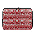 Merry Christmas Knitted Pattern Print Laptop Sleeve