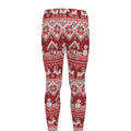 Merry Christmas Knitted Pattern Print Men's Leggings