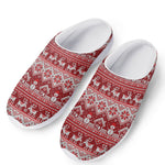 Merry Christmas Knitted Pattern Print Mesh Casual Shoes