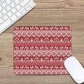 Merry Christmas Knitted Pattern Print Mouse Pad