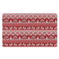 Merry Christmas Knitted Pattern Print Polyester Doormat