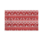 Merry Christmas Knitted Pattern Print Polyester Flag