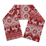 Merry Christmas Knitted Pattern Print Scarf