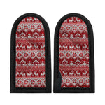 Merry Christmas Knitted Pattern Print Skillet Handle Cover