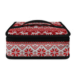 Merry Christmas Knitted Pattern Print Small Lunch Bag