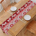 Merry Christmas Knitted Pattern Print Table Runner
