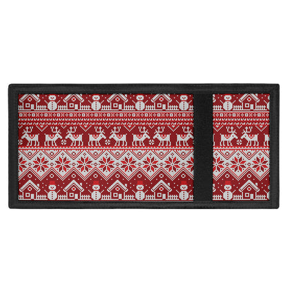 Merry Christmas Knitted Pattern Print Trifold Wallet