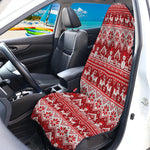 Merry Christmas Knitted Pattern Print Waterproof Car Seat Cover