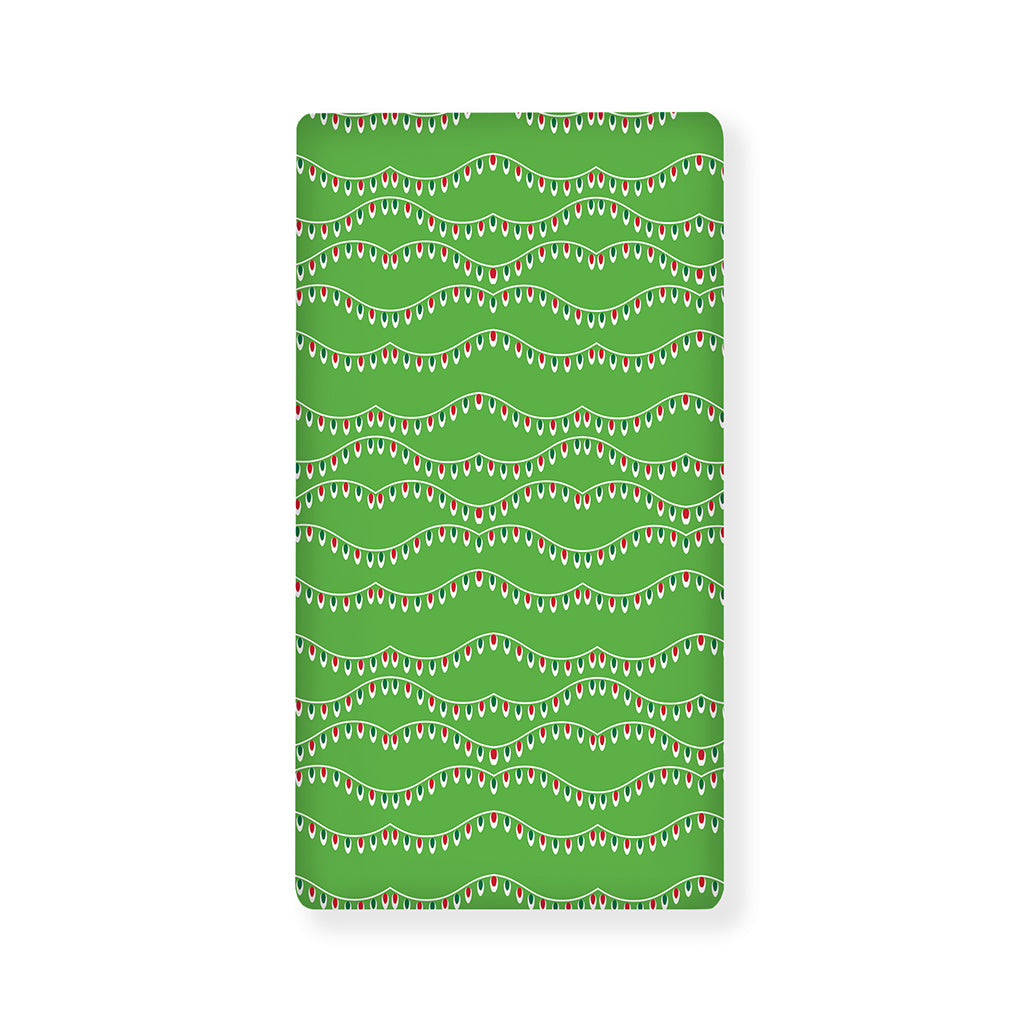 Merry Christmas Lights Pattern Print Baby Crib Sheet