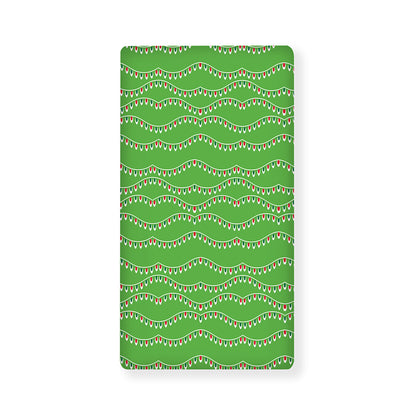 Merry Christmas Lights Pattern Print Baby Crib Sheet