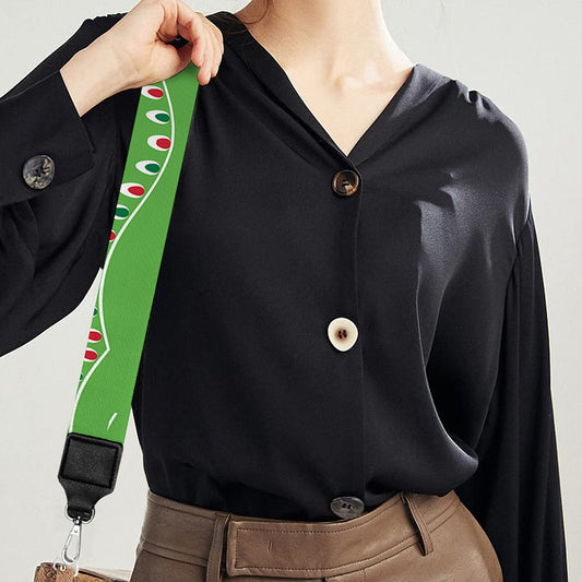 Merry Christmas Lights Pattern Print Bag Strap