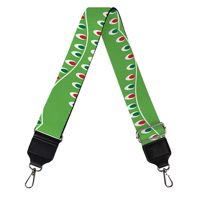 Merry Christmas Lights Pattern Print Bag Strap