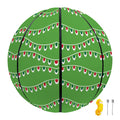Merry Christmas Lights Pattern Print Basketball